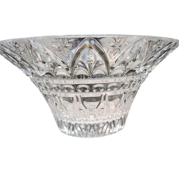 Cristal D'Arques Fresca 11 3/4-Inch  Crystal Bowl Centerpiece Arches & Flowers - Picture 2 of 2